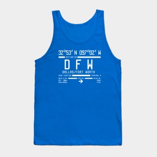 Destination Dallas Texas USA DFW International Airport United States Tank Top